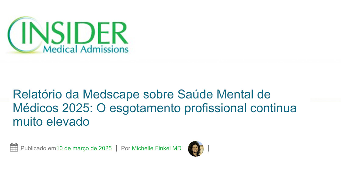 Relatório da Medscape sobre Saúde Mental de Médicos 2025: o esgotamento profissional continua muito elevado
